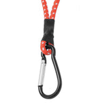 Maxbell 2xBungee Cord with Carabiner Elastic Rope Portable for Outdoor Tents Tarpaulin Red White