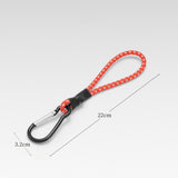 Maxbell 4xBungee Cord with Carabiner Elastic Rope Portable for Outdoor Tents Tarpaulin Red White