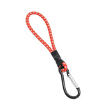 Maxbell 2xBungee Cord with Carabiner Elastic Rope Portable for Outdoor Tents Tarpaulin Red White