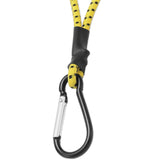 Maxbell 2xBungee Cord with Carabiner Elastic Rope Portable for Outdoor Tents Tarpaulin Yellow Black