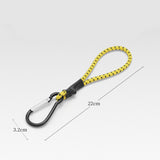 Maxbell 3xBungee Cord with Carabiner Elastic Rope Portable for Outdoor Tents Tarpaulin Yellow Black
