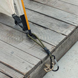 Maxbell 2xBungee Cord with Carabiner Elastic Rope Portable for Outdoor Tents Tarpaulin Yellow Black