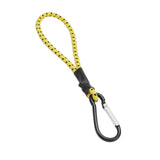 Maxbell 2xBungee Cord with Carabiner Elastic Rope Portable for Outdoor Tents Tarpaulin Yellow Black
