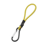 Maxbell 2xBungee Cord with Carabiner Elastic Rope Portable for Outdoor Tents Tarpaulin Yellow Black