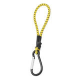 Maxbell 2xBungee Cord with Carabiner Elastic Rope Portable for Outdoor Tents Tarpaulin Yellow Black
