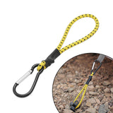 Maxbell 3xBungee Cord with Carabiner Elastic Rope Portable for Outdoor Tents Tarpaulin Yellow Black