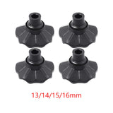 Maxbell 2x4Pcs Chair Leg Covers Furniture Foot Covers for Folding Moon Chair Furniture 13mm