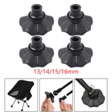 Maxbell 2x4Pcs Chair Leg Covers Furniture Foot Covers for Folding Moon Chair Furniture 13mm