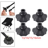 Maxbell 2x4Pcs Chair Leg Covers Furniture Foot Covers for Folding Moon Chair Furniture 13mm