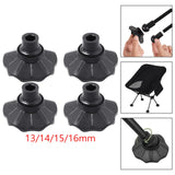 Maxbell 4x4Pcs Chair Leg Covers Furniture Foot Covers for Folding Moon Chair Furniture 13mm