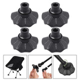 Maxbell 2x4Pcs Chair Leg Covers Furniture Foot Covers for Folding Moon Chair Furniture 13mm