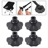 Maxbell 4x4Pcs Chair Leg Covers Furniture Foot Covers for Folding Moon Chair Furniture 13mm