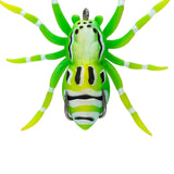 Maxbell 2xArtificial Web Spider Baits 7.5cm 3D Simulation Spider Soft Lures for Salmon Green
