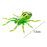Maxbell 4xArtificial Web Spider Baits 7.5cm 3D Simulation Spider Soft Lures for Salmon Green