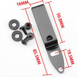 Maxbell 2xIwb Holster Belt Clip Stainless Steel Holster Accessories Holster Clip 8.5cm