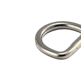 Maxbell 3x5Pcs D Rings Extra Thick for Hardware Bags Ring Straps Ties Tote Accessories 0.3cmx1.5cmx1.2cm Silver