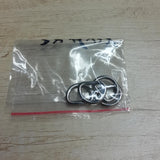 Maxbell 4x5Pcs D Rings Extra Thick for Hardware Bags Ring Straps Ties Tote Accessories 0.3cmx1.5cmx1.2cm Silver