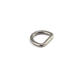 Maxbell 2x5Pcs D Rings Extra Thick for Hardware Bags Ring Straps Ties Tote Accessories 0.3cmx1.5cmx1.2cm Silver