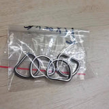 Maxbell 3x5x D Rings Heavy Duty Seamless D Shaped Rings for Hardware Handbags Clothing 25mmx16mm