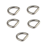 Maxbell 3x5x D Rings Heavy Duty Seamless D Shaped Rings for Hardware Handbags Clothing 25mmx16mm