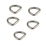 Maxbell 3x5x D Rings Heavy Duty Seamless D Shaped Rings for Hardware Handbags Clothing 25mmx16mm