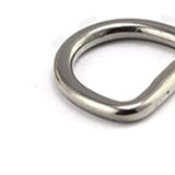 Maxbell 3x5x D Rings Heavy Duty Seamless D Shaped Rings for Hardware Handbags Clothing 25mmx16mm