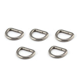 Maxbell 3x5x D Rings Heavy Duty Seamless D Shaped Rings for Hardware Handbags Clothing 25mmx16mm
