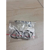 Maxbell 3x5 Pieces Metal D Ring Sturdy Stainless Steel D Rings for Belt Sewing Project 3mmx30mmx27mm