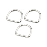 Maxbell 3x D Rings Buckles Metal Hardware Hammock Handbags DIY Accessories Fasteners 6mmx4.5cmx4.2cm