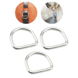 Maxbell 3x D Rings Buckles Metal Hardware Hammock Handbags DIY Accessories Fasteners 6mmx4.5cmx4.2cm