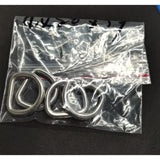 Maxbell 3x4Pcs Metal D Rings Handmade DIY D Buckles for Handbags Purse Making Backpack 4mmx20mmx17mm