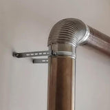 Maxbell 2xChimney Pipe Bracket Clip Fixing Hanging Stainless Steel Chimney Pipe Holder