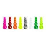 Maxbell 3x50Pcs Stacked Fishing Beads Kit Fishing Lures Tackle for Perch Trout Walleye Rose Red