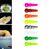 Maxbell 6x50Pcs Stacked Fishing Beads Kit Fishing Lures Tackle for Perch Trout Walleye Rose Red