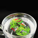 Maxbell 4x50Pcs Stacked Fishing Beads Kit Fishing Lures Tackle for Perch Trout Walleye Rose Red