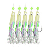 Maxbell 2x5Pcs Luminous Fishing Rigs Fish Lure for Sea Fishing Saltwater Mackerel 22mmx10mm