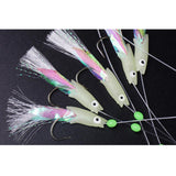 Maxbell 3x5Pcs Luminous Fishing Rigs Fish Lure for Sea Fishing Saltwater Mackerel 22mmx10mm