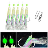 Maxbell 4x5Pcs Luminous Fishing Rigs Fish Lure for Sea Fishing Saltwater Mackerel 22mmx10mm