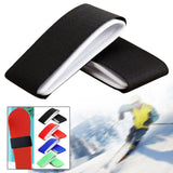 Maxbell 4x2x Ski Straps Fixing Adjustable Fastener Tape for Outdoor Man Woman Families black