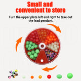 Maxbell 6xFishing Beads Stopper Fishing Baits Space Beans for Yellow Perch Bass Salmon