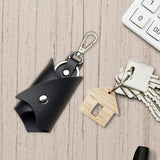 Maxbell 5xKey Case Key Holder Large Capacity Car Keychain for Purse Car Keys Boyfriend Black