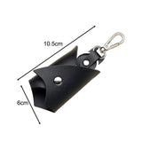 Maxbell 6xKey Case Key Holder Large Capacity Car Keychain for Purse Car Keys Boyfriend Black