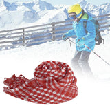 Maxbell 3xOutdoor Arabic Scarf for Women and Men Head Neck Wrap Desert Keffiyeh Turban red