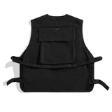 Maxbell 2xUtility Vest Front Buckle Cargo Vest for Men Women Adults Outdoor Activities XL Black
