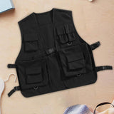 Maxbell 2xUtility Vest Front Buckle Cargo Vest for Men Women Adults Outdoor Activities XL Black