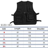 Maxbell 2xUtility Vest Front Buckle Cargo Vest for Men Women Adults Outdoor Activities XL Black