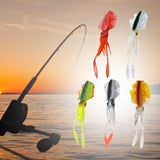 Maxbell Maxbell Squid Lure Long 15cm Trolling Lure Soft Lure for Salmon Saltwater Bass Red