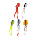 Maxbell Maxbell Squid Lure Long 15cm Trolling Lure Soft Lure for Salmon Saltwater Bass Red