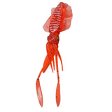 Maxbell Maxbell Squid Lure Long 15cm Trolling Lure Soft Lure for Salmon Saltwater Bass Red