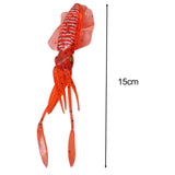 Maxbell Maxbell Squid Lure Long 15cm Trolling Lure Soft Lure for Salmon Saltwater Bass Red